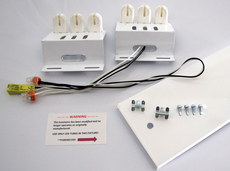 LEDPro 4' Vaportight KIT - (3) 18w Tube High Output - 50K - FROSTED