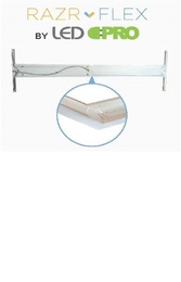 Razr-Flex LED 8" Wrap KIT  - (2) 18w Ballast Bypass- Aluminum - 40K or 50K - FROSTED